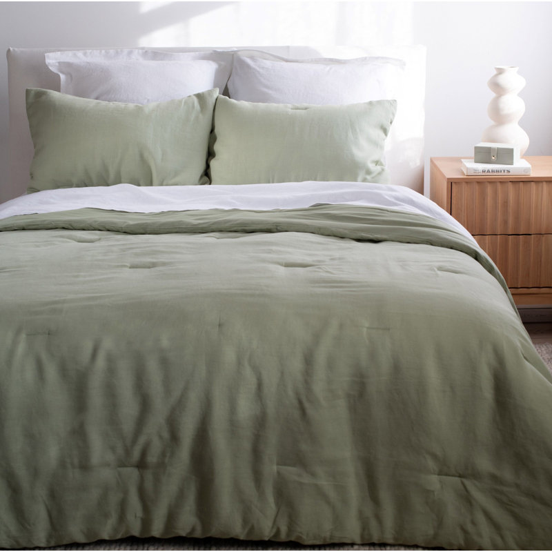 26" X 26" French Linen Euro Pillow With Flange, White