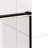 56-60" W X 72" H Semi-Frameless Sliding Shower Door, 5/16"(8Mm) Clear SCGG Tempered Glass, Matte Black Finish, Cut Adjustable Width 4"