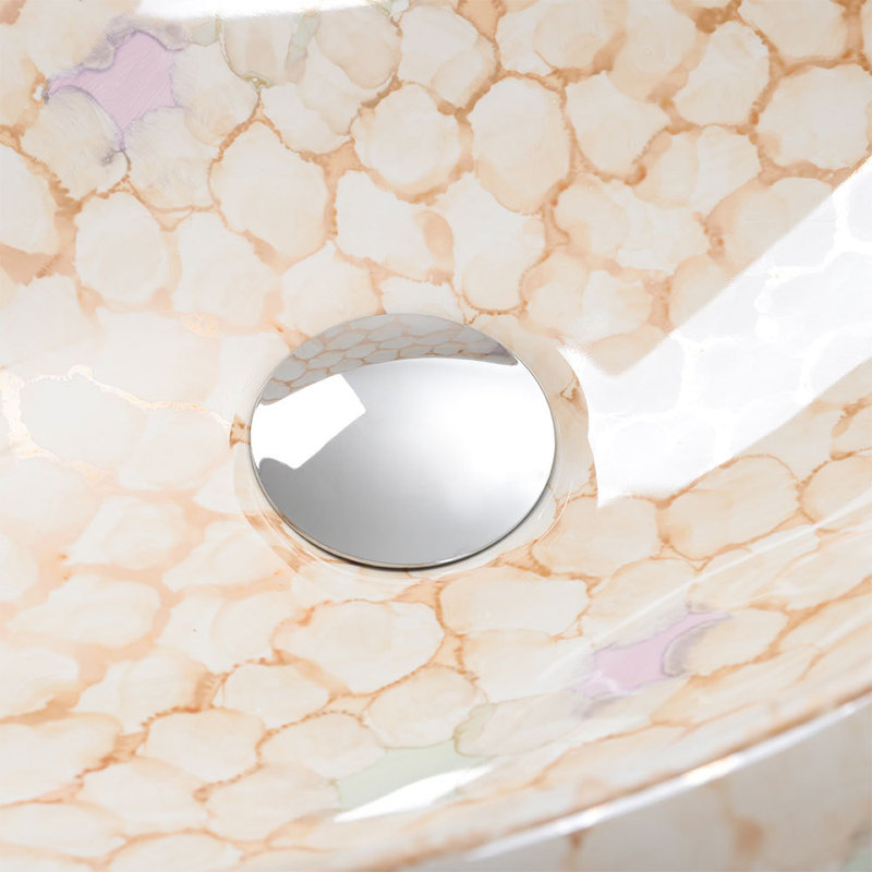Metro Lane Conni 480mm L x 340mm W Marble Ceramic Oval Sink