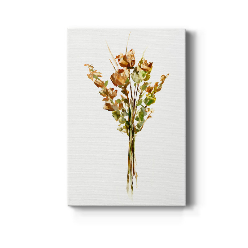Autumn Roses Hand-Stretched Canvas Print, 14" x 14"