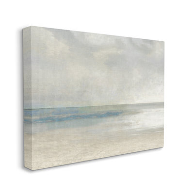 «Abstract Beach Horizon Landscape Floater Canvas» par Christy Mckee