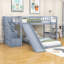 Lit superposé simple en bois avec glissade Ilaina Kids-1054583040