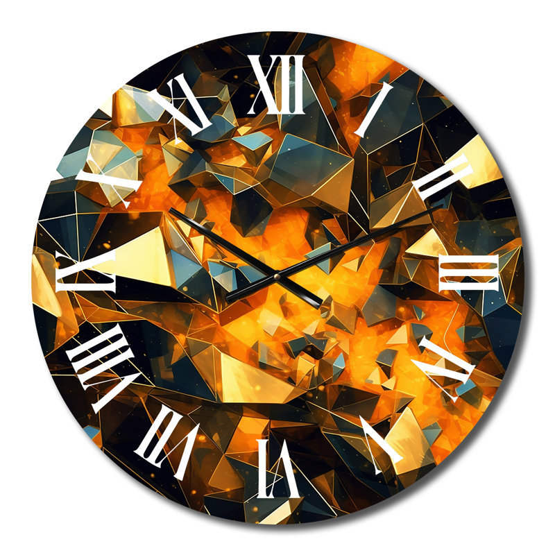 Horloge murale dorée, Moyenne