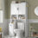 Armoire de rangement pour salle de bain au-dessus de la toilette