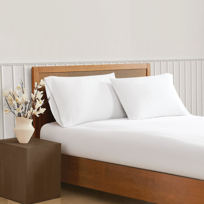 2 Piece Guest Room Pillowcase Case Pack, King Pillowcase Case Pack, White
