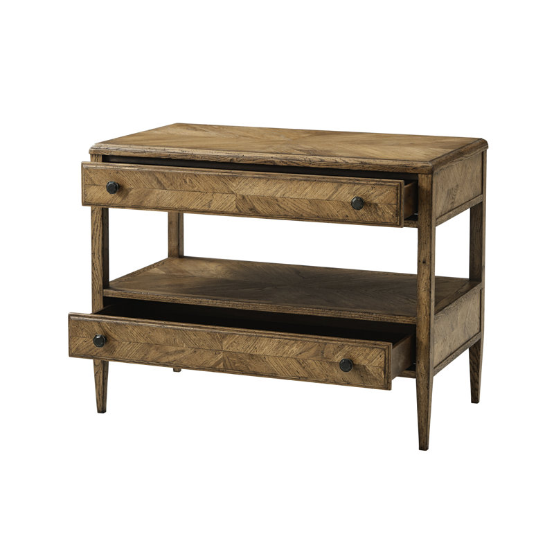 Nova 36'' W Solid Wood Nightstand, Dawn Brown