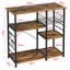 Kitchen Storage Rack Metal Frame Wood Look-1380319877