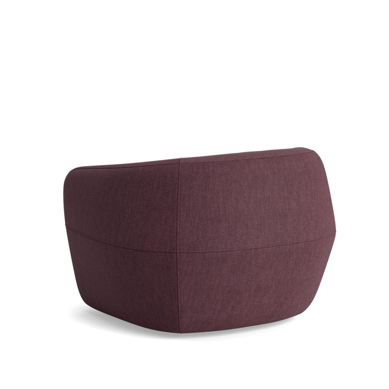 Elaine Swivel Chair, Performance Weave - Aubergine