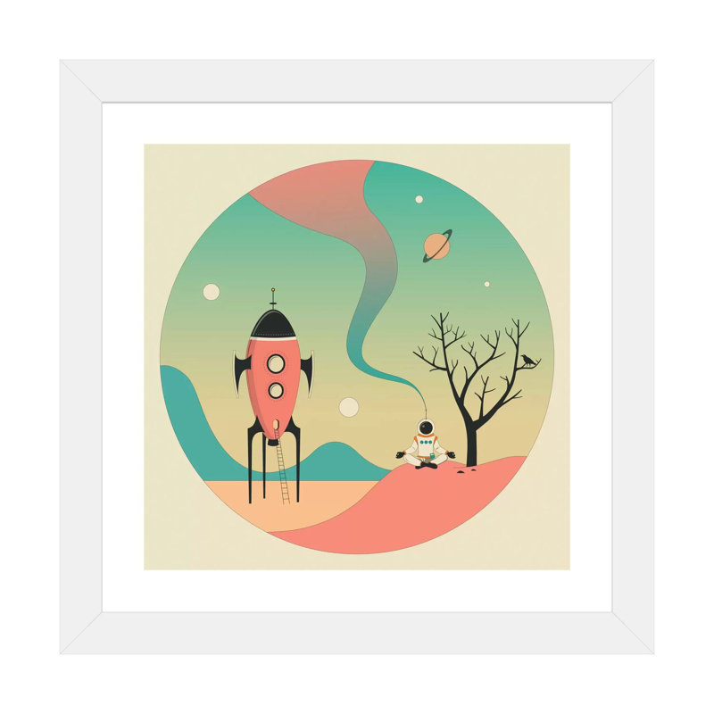Explorez II, art encadré pour enfants, H 16 po x l 16 po x p 1 po, Papier encadré blanc