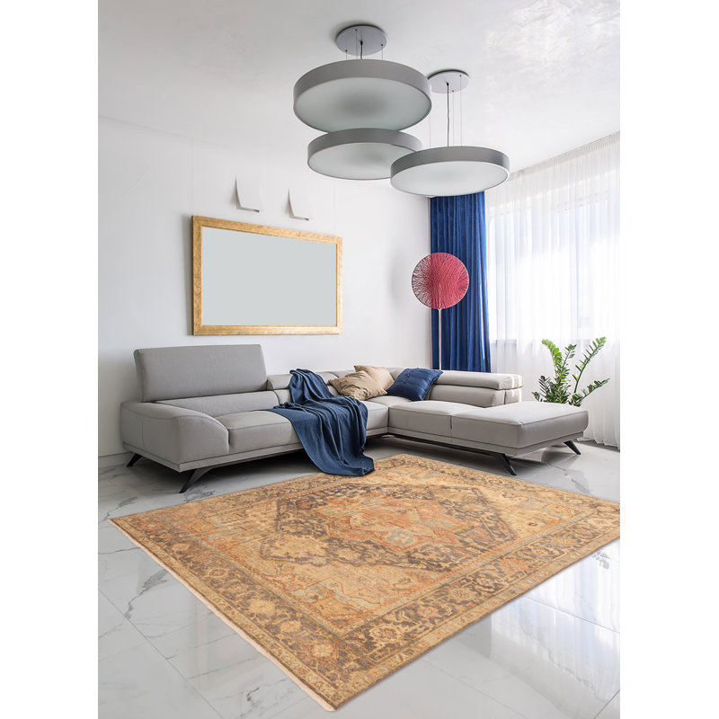 Tapis gris anthracite 8 pi 10 po x 11 pi 11 po Jules Serapi