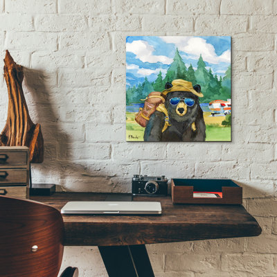 «Happy Camper II» par Paul Brent, art mural en verre acrylique