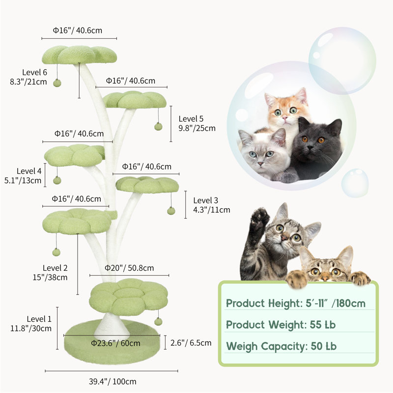 5'11" Cat Tower, Vert