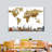 " Bronze Modern World Map "-92563442
