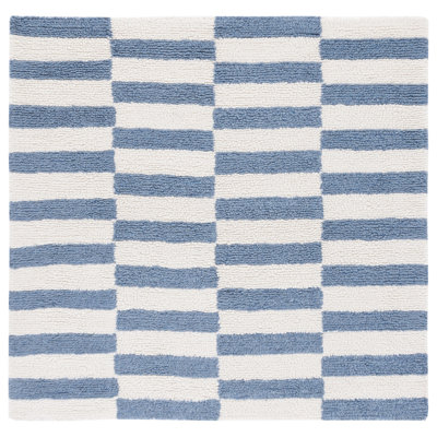 Tapis ivoire / bleu Vermont 555