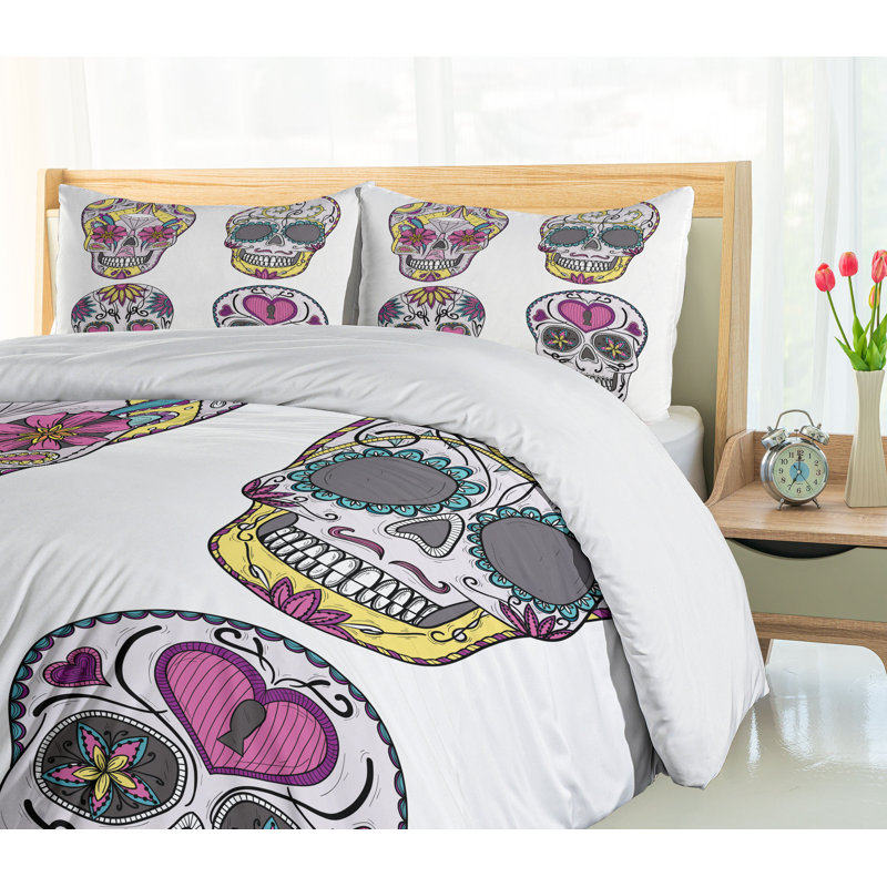 Eclectic Polyester Floral Duvet Cover
