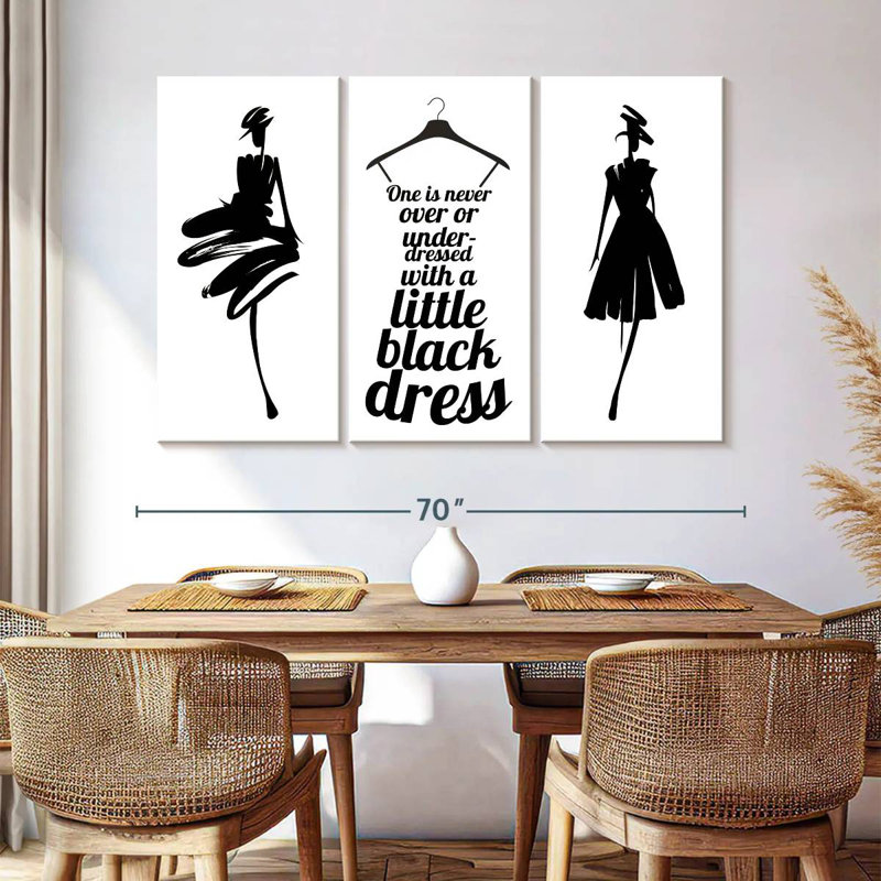 Tergel Little Black Dress, 20" H x 33" W