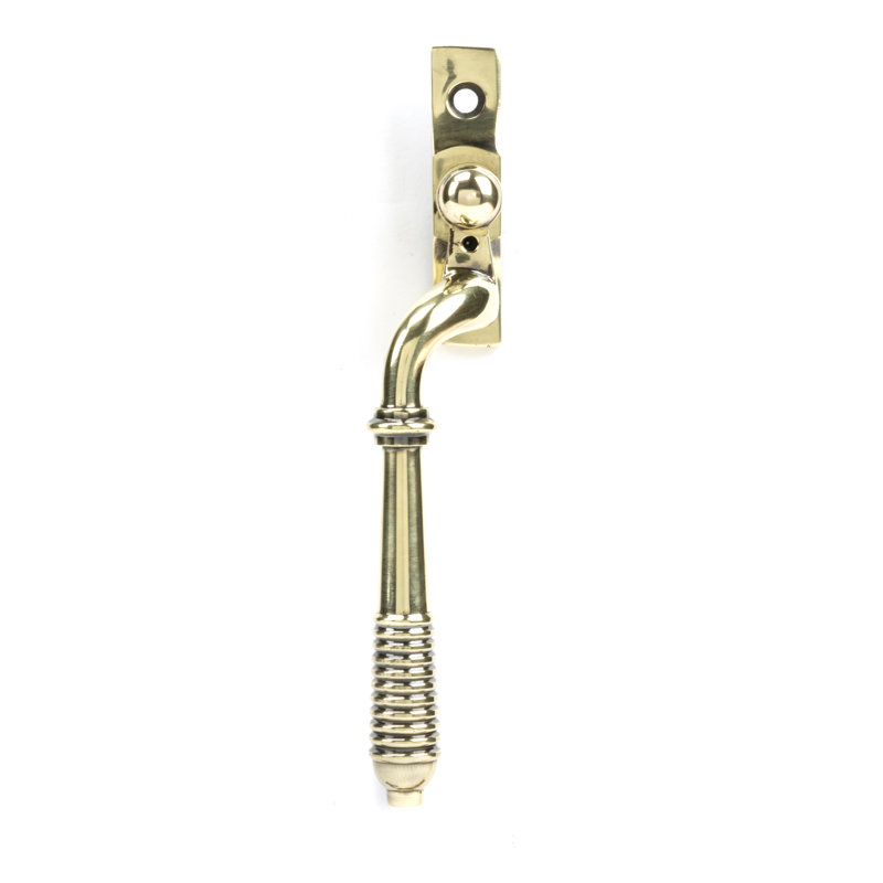 Reeded Espag Door Accessory, Aged Brass