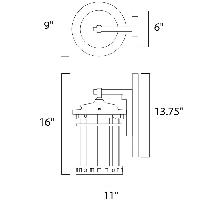 Cascadera Wall Light, Large