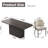 5-Piece Dining Table Set, Black, Dining Room-36472852