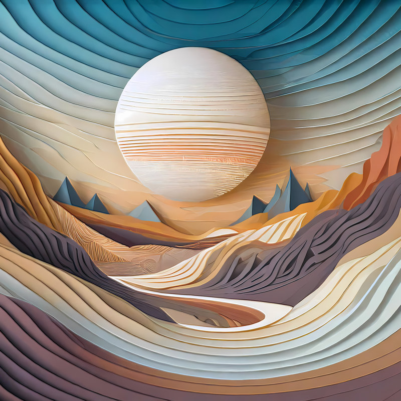 Evening Sky, 24" H x 24" W