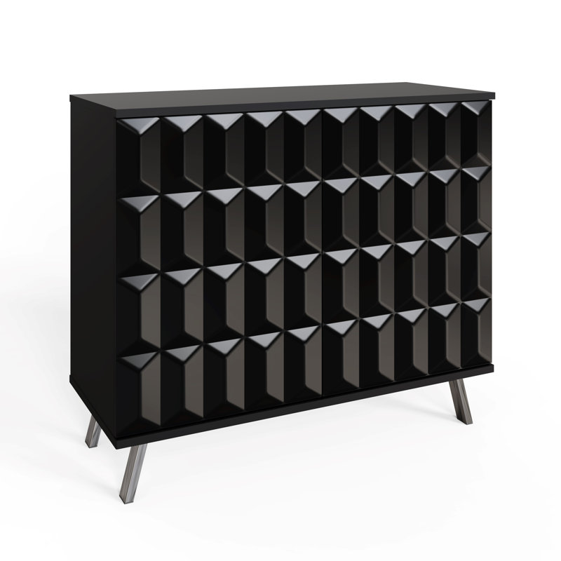 ELEVATE Tall 2 Door Sideboard, Black