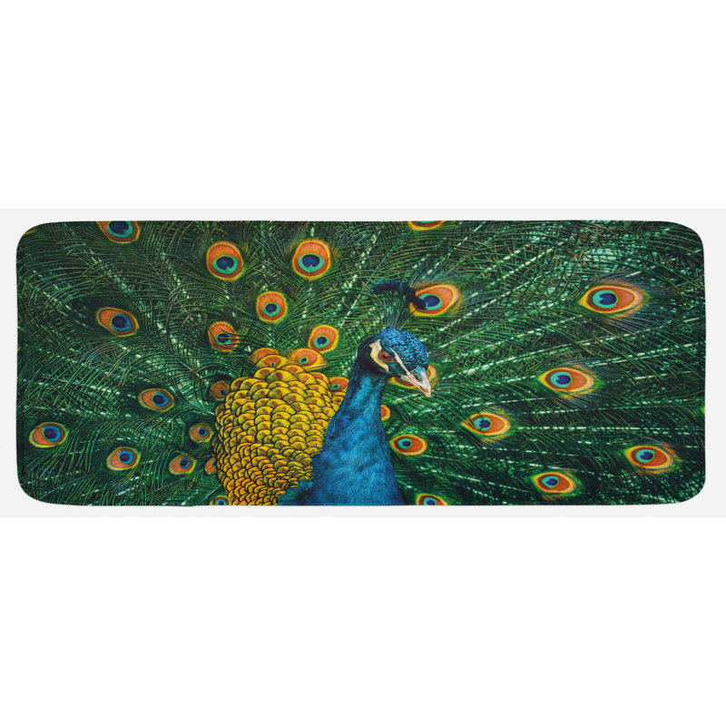 Tapis de cuisine peacock