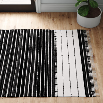 Dawsonville Striped Machine Woven Area Rug