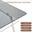 Verre trempé gris café & amp; Ensemble de tables de bout pour le salon, facile à nettoyer et amp; Vaste espace de rangement-278998338