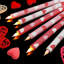 6 bougies coniques sans flamme de la Saint-Valentin de 10,6 pouces - bougies à DEL en forme de cœur à piles, décoration de table de mariage / anniversaire / anniversaire essentielle