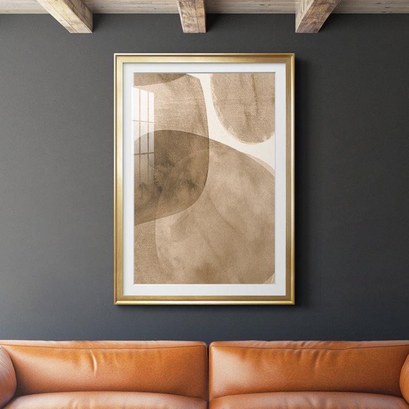 Neutre, objet II, reproduction encadrée de qualité supérieure - Prêt à accrocher 47033, Or, H 42,5 po x l 30,5 po