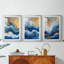 ABSTRACT Series CDXV III - Impression encadrée de qualité supérieure sur mesure mat - 3 pièces-1059837555-1059837553