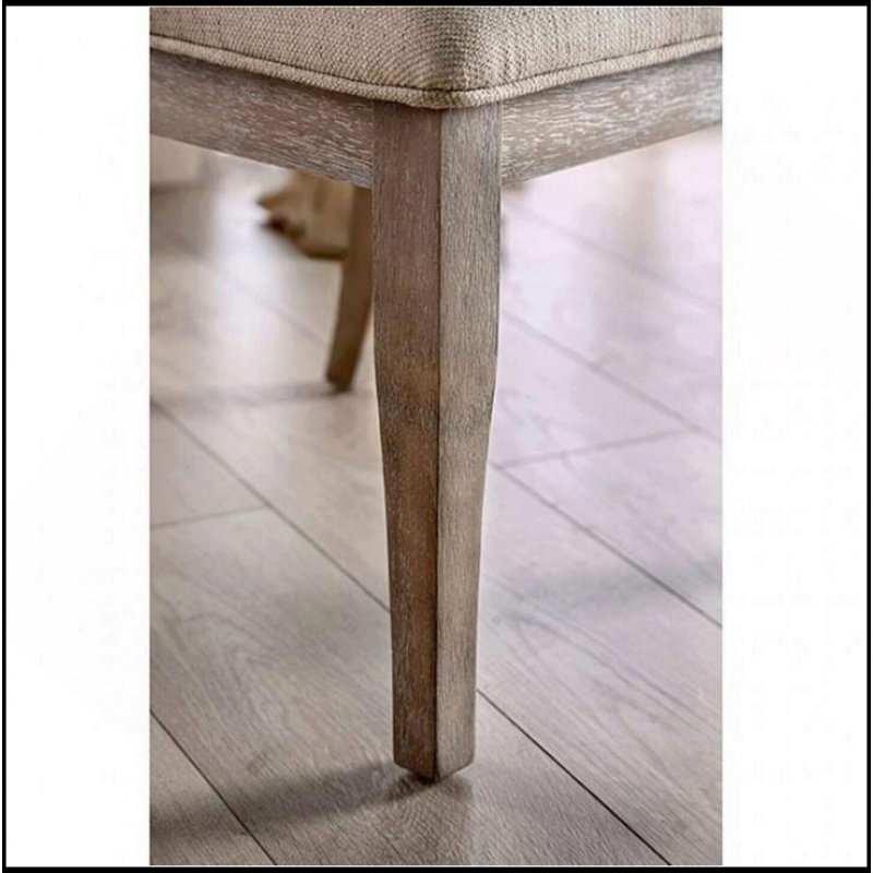 Ensemble de 2 chaises de salle à manger Natural Rustic Tone