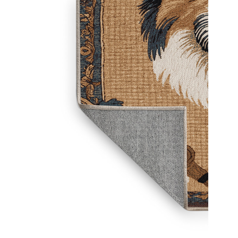 Tapis lavable pour chien Mudi, Rectangulaire 2 pi x 3 pi
