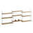 Modern Oak Bookshelf, 5 Shelves, 33.5 x 85.0 x 7.9 inches | 100% Melamine Coated Particle Board, Thickness: 0.7 inches | Stylish Storage Solution for Home or Office, Durable & Elegant Design, Perfect for Organizing Books & Decor