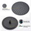 Ensemble de pomme de douche à pluie 10 po noir mat et pomme de douche à main Roud-124897561