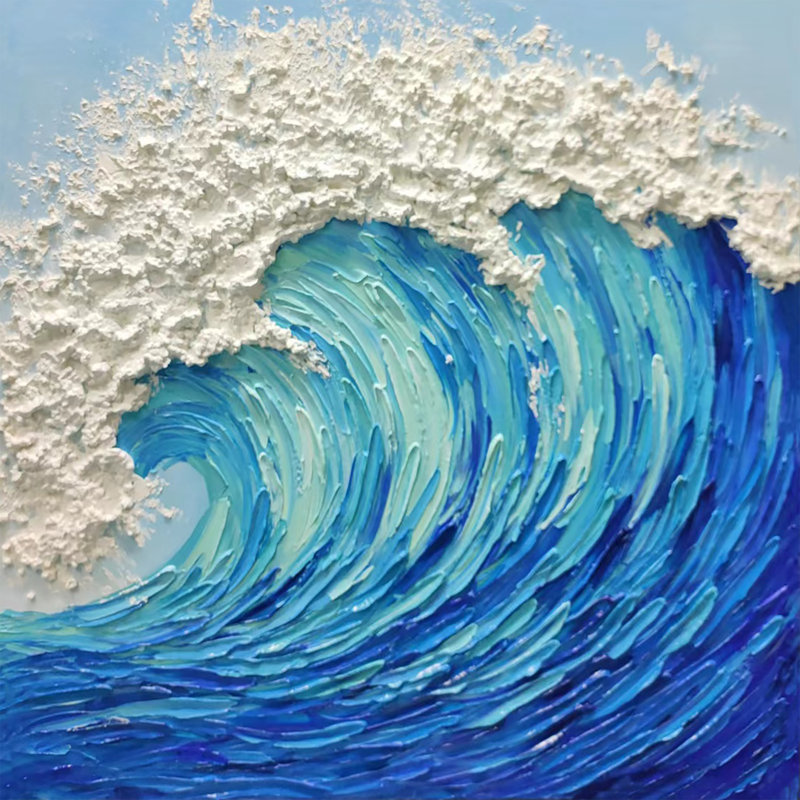 «Cresting Wave», reproduction d'art sur toile, H 40 po x l 40 po x P 1,5 po