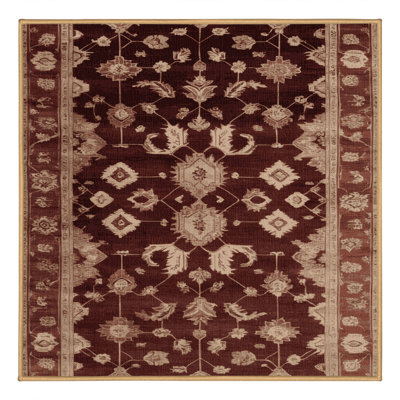 Tapis brun lavable à la machine