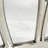 Square End Table With Stainless Steel Base