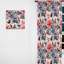 Fougères roses et bleues Ethno Damask - Floral-107563450