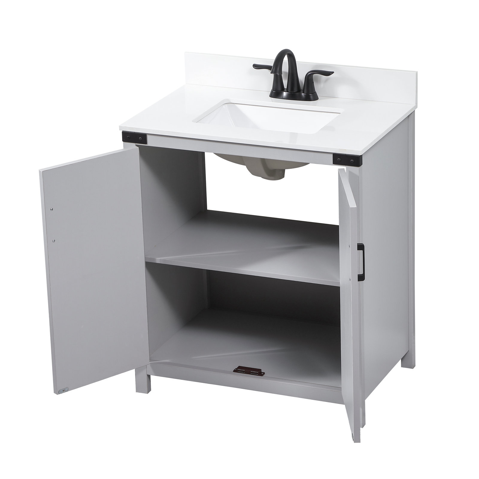 Slayton 30 " Single Bathroom Vanity, Gray