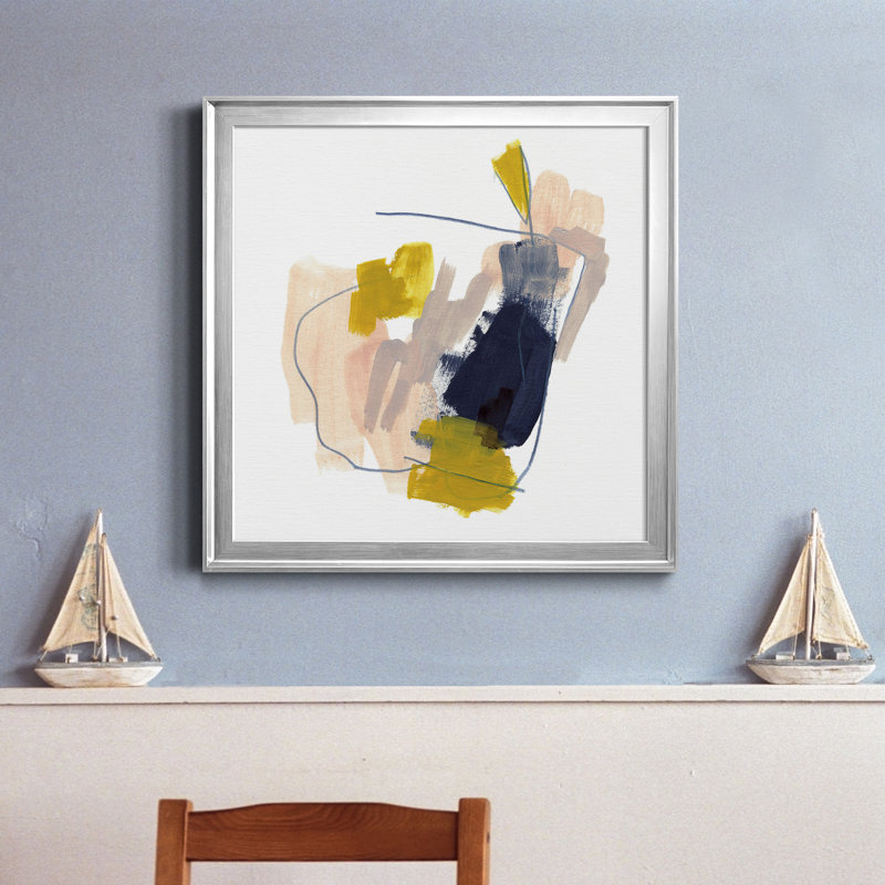 «Mosaic Boundary II» - Toile encadrée de qualité supérieure - prête à être accrochée, H 26,5 po x l 26,5 po x P 1,5 po