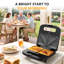 3 In 1 Electric Waffle, Grill & Sandwich Maker-115786067
