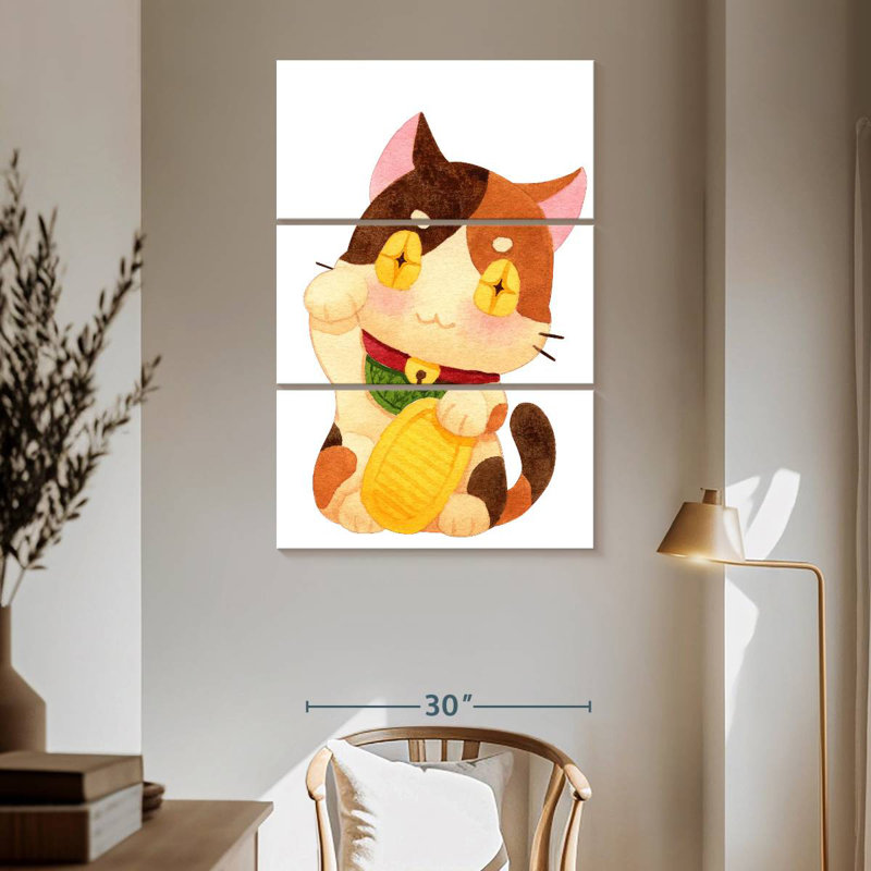 Brampt Chinese Cat, 65" H x 42" W