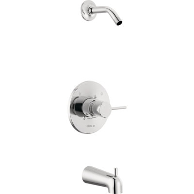 Ensemble de robinets de douche Modern 14 Series, ensemble de garniture de douche, ensemble de robinets de douche, poignée de douche, chrome (pomme de douche et valve non incluses)