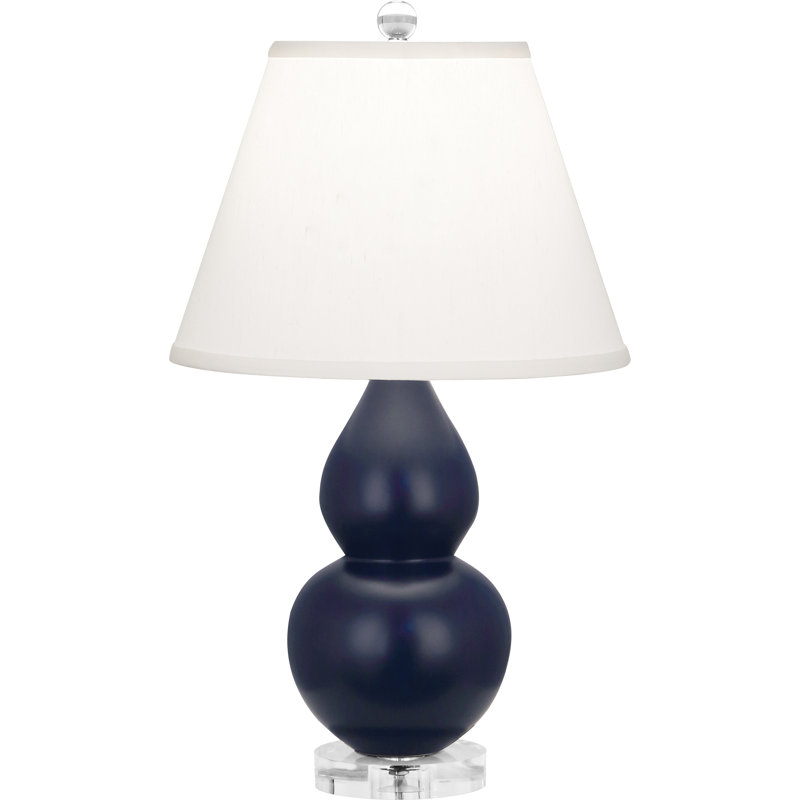 Petite lampe d'appoint à double gourde, Bleu minuit