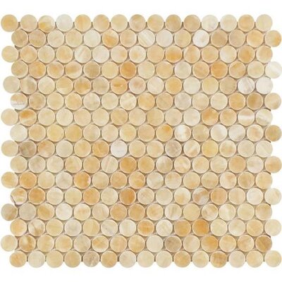 Stone & Tile Shoppe, Inc. Honey Natural Stone Penny Round Mosaic Wall ...