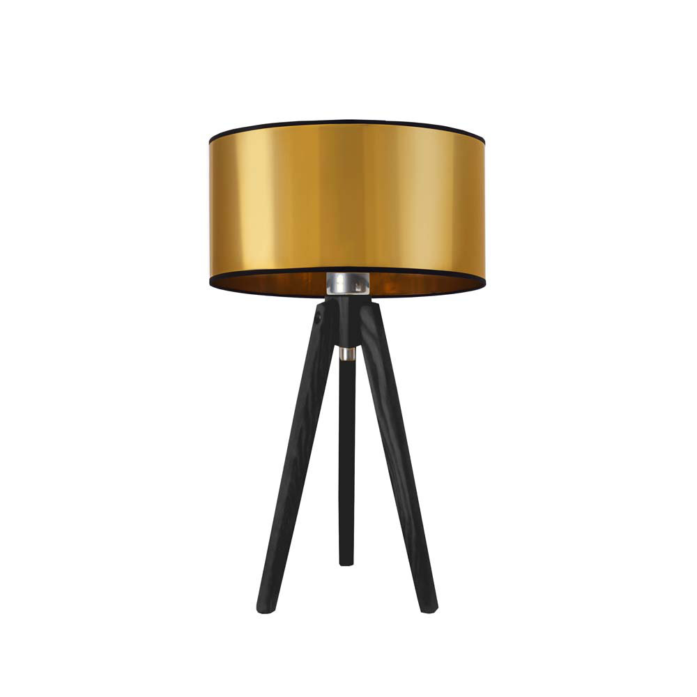 Wood Tripod Lamp