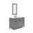 Elizabeth 48" Carrara White Marble Countertop Bath Vanity with Mirror-1600961659-1600961662