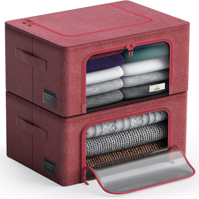 Storage Sorbus Small Storage Box Foldable with Window & Handles