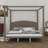 CaNopy Platform Bed with Headboard and Support Legs-235089449-235089457